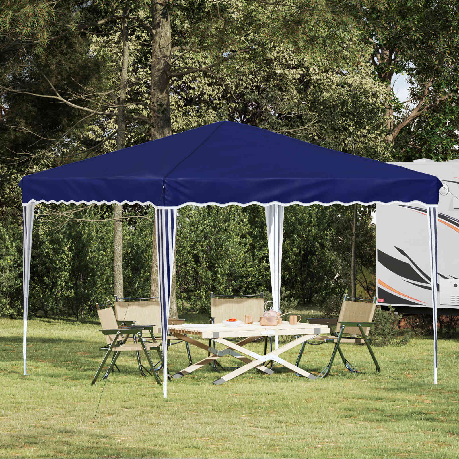 Pop-Up Partyzelt 288 X 288 X 245 Cm Oxford-Stoff