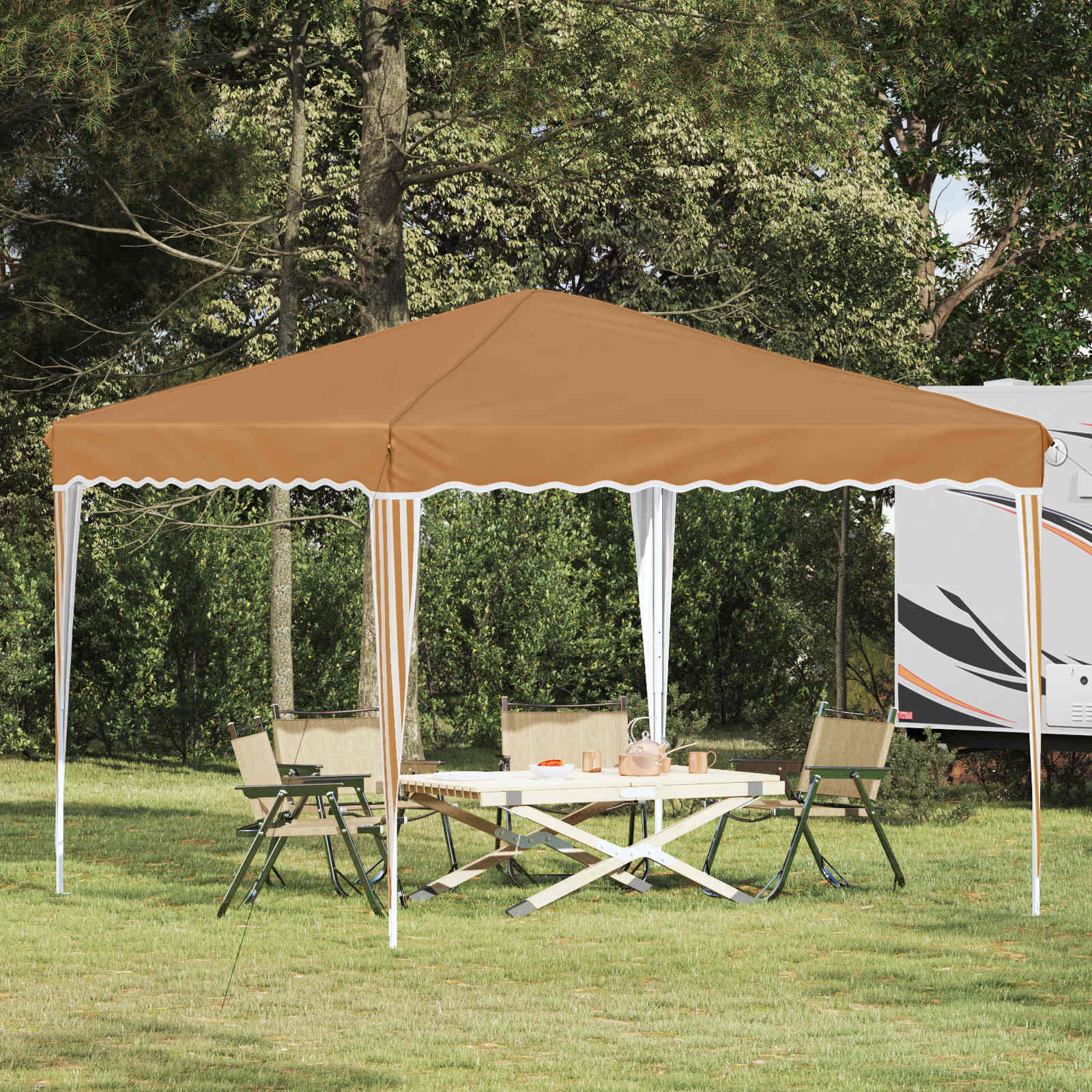 Pop-Up Partyzelt 288 X 288 X 245 Cm Oxford-Stoff