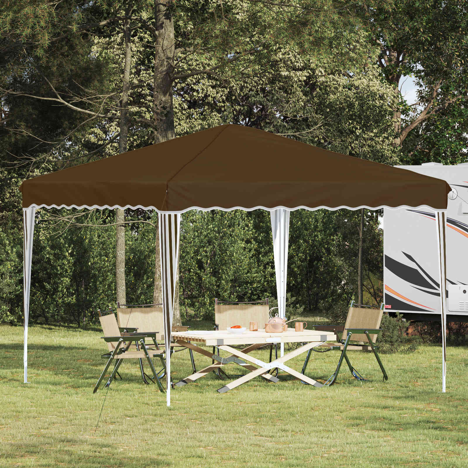 Pop-Up Partyzelt 288 X 288 X 245 Cm Oxford-Stoff