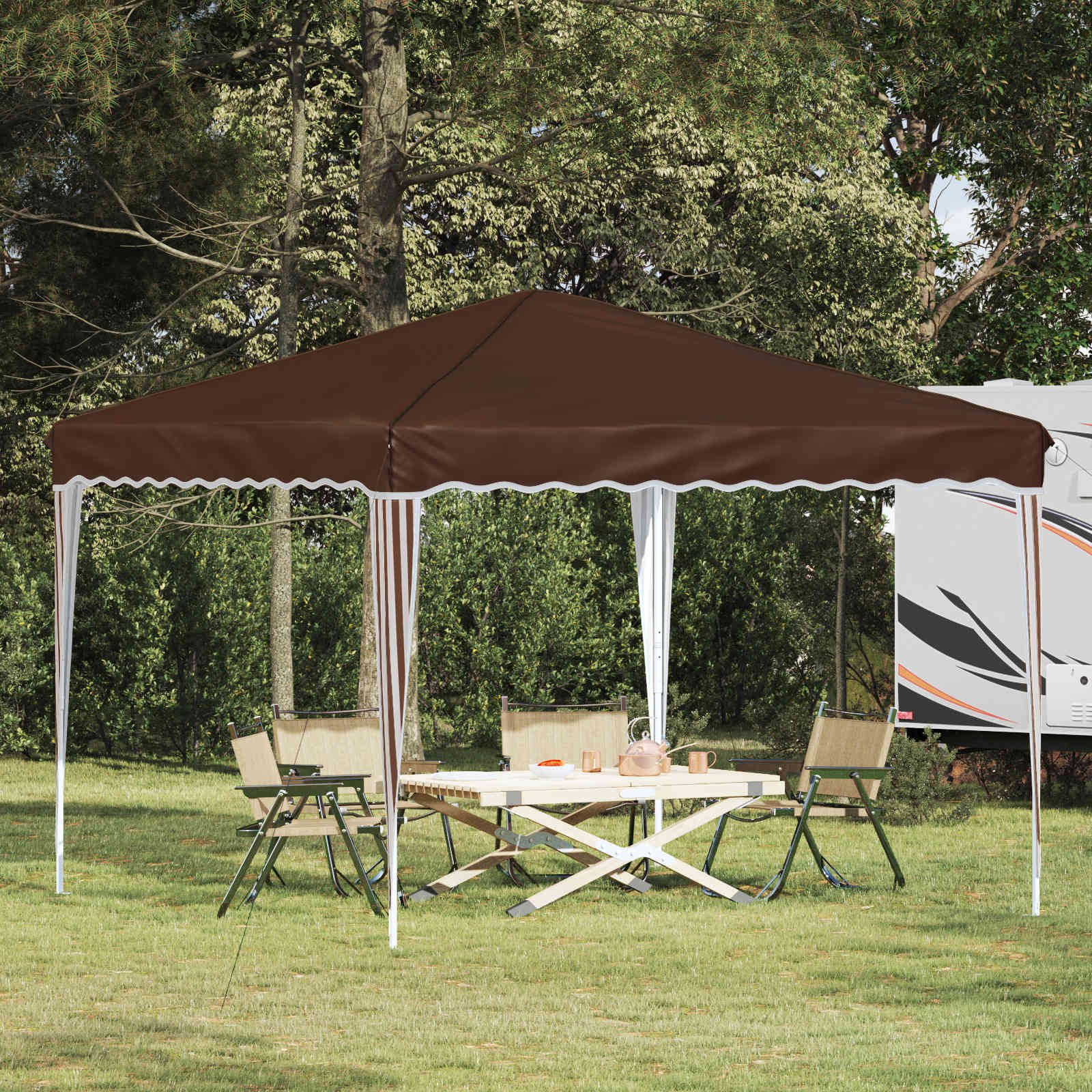 Pop-Up Partyzelt 288 X 288 X 245 Cm Oxford-Stoff