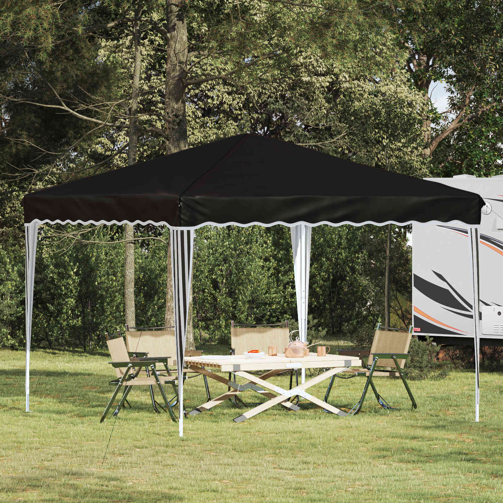 Pop-Up Partyzelt 288 X 288 X 245 Cm Oxford-Stoff