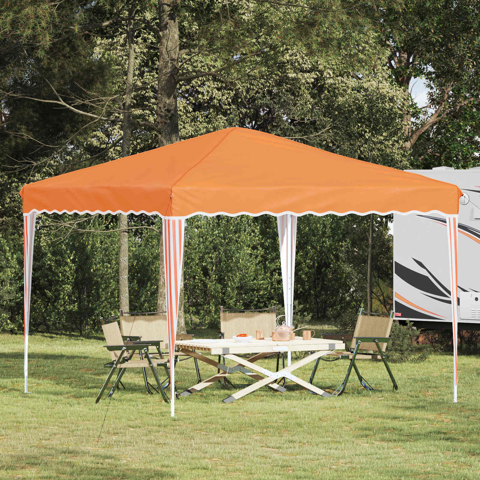 Pop-Up Partyzelt 288 X 288 X 245 Cm Oxford-Stoff