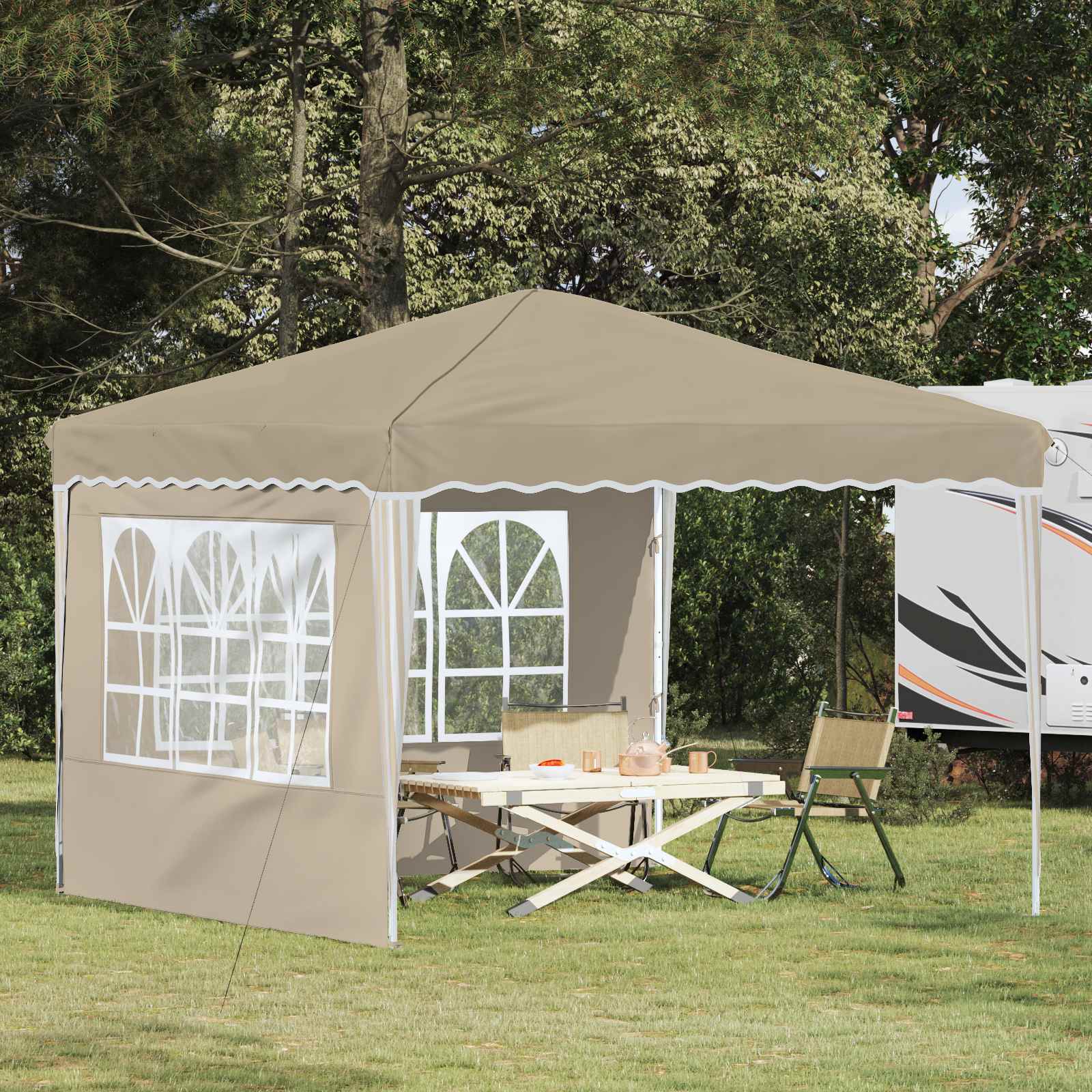 Pop-Up Partyzelt 288 X 288 X 245 Cm Oxford-Stoff