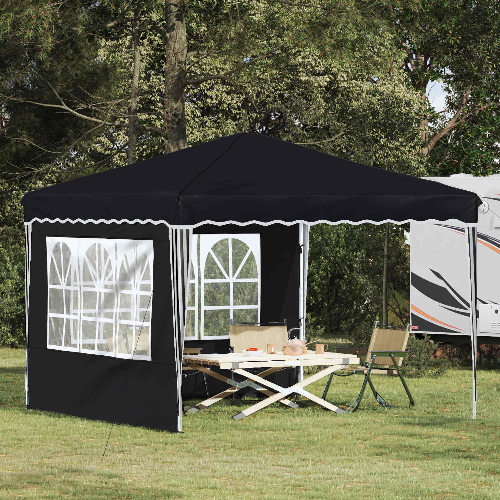 Pop-Up Partyzelt 288 X 288 X 245 Cm Oxford-Stoff