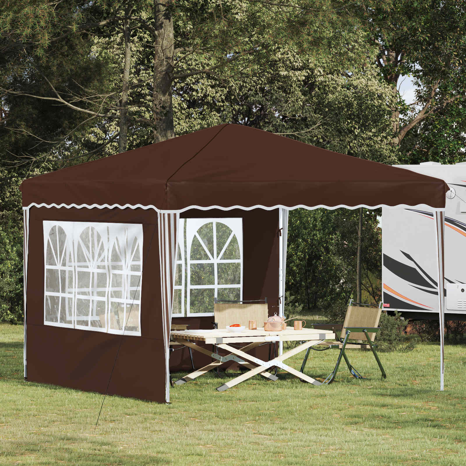 Pop-Up Partyzelt 288 X 288 X 245 Cm Oxford-Stoff