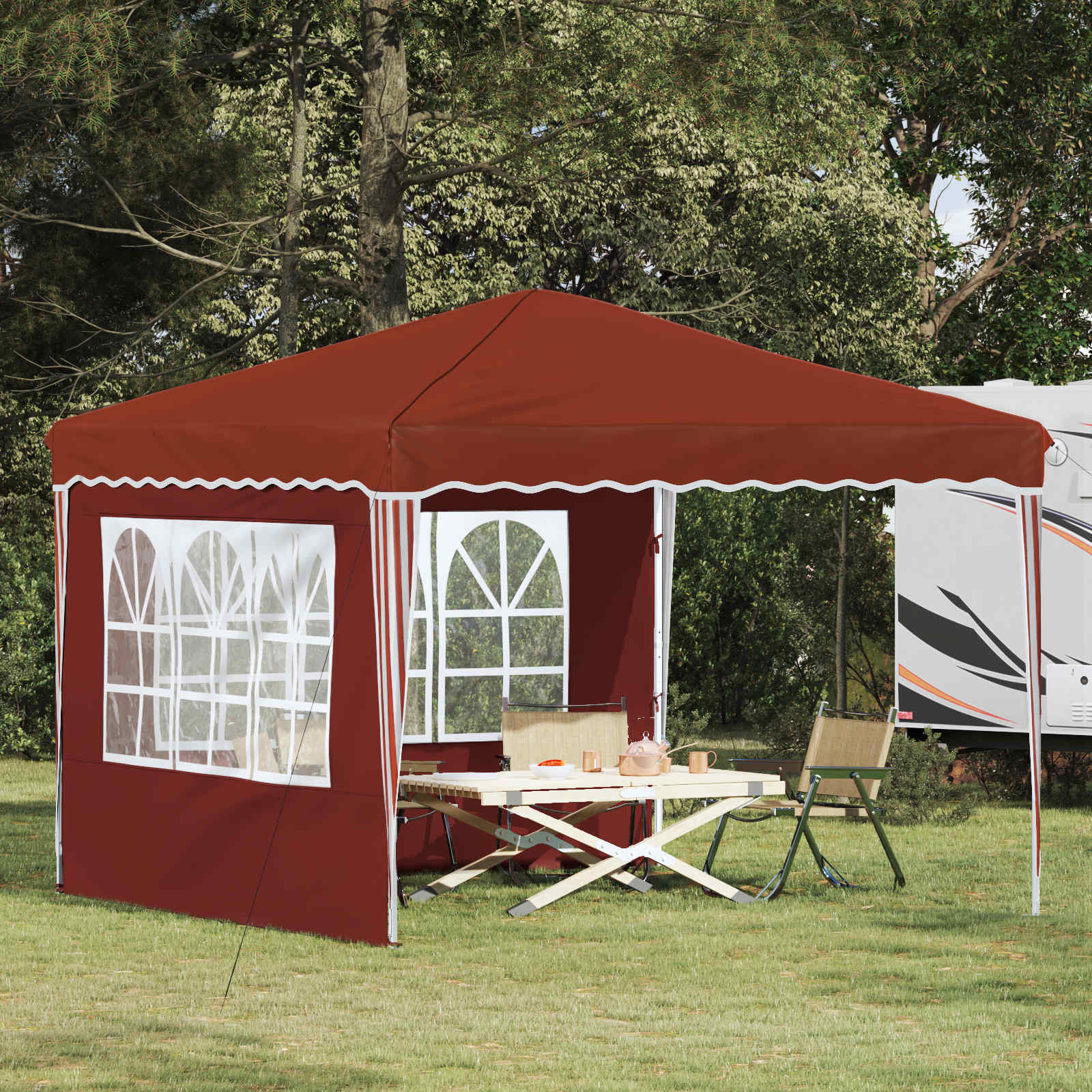 Pop-Up Partyzelt 288 X 288 X 245 Cm Oxford-Stoff