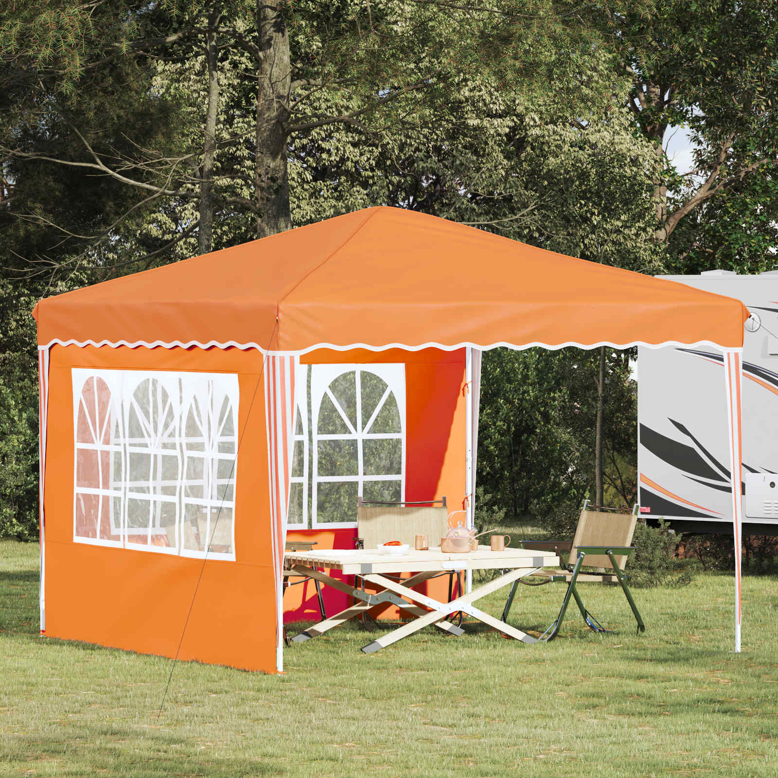 Pop-Up Partyzelt 288 X 288 X 245 Cm Oxford-Stoff