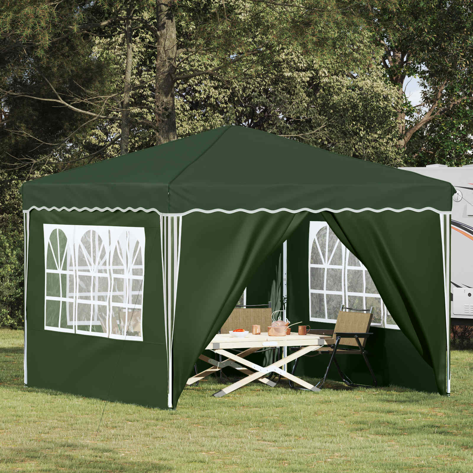 Pop-Up Partyzelt 288 X 288 X 245 Cm Oxford-Stoff