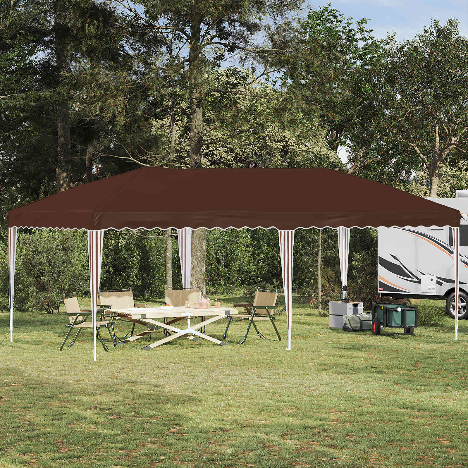Pop-Up Partyzelt 575 X 288 X 245 Cm