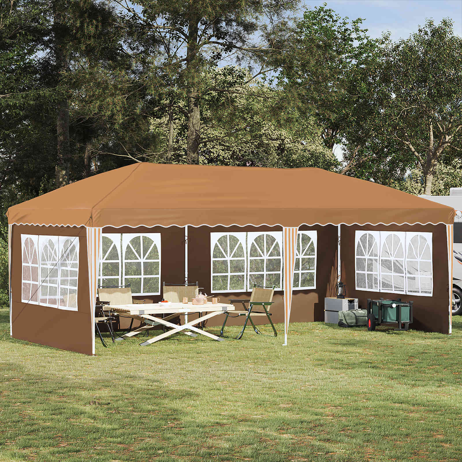 Pop-Up Partyzelt 575 X 288 X 245 Cm
