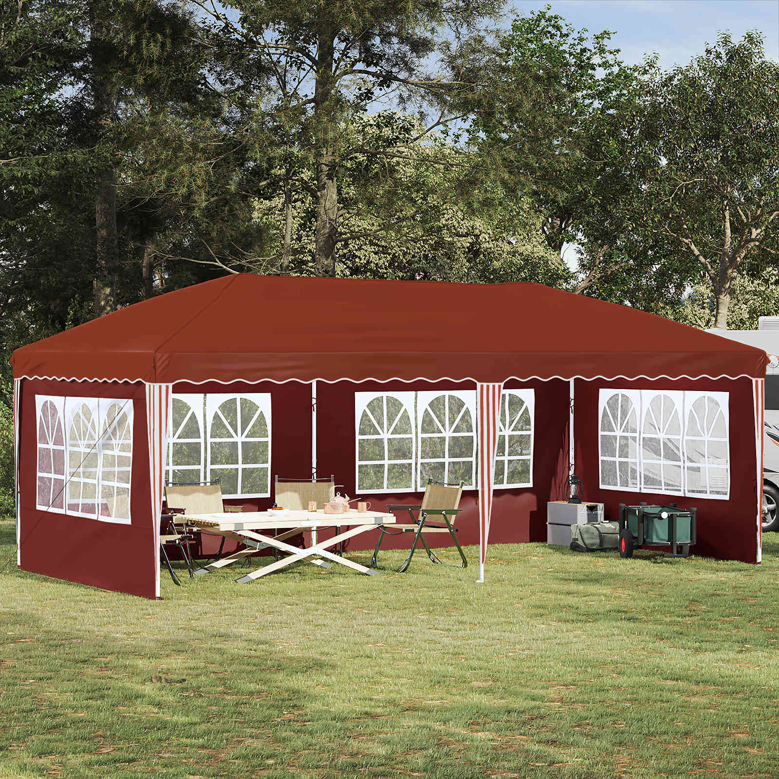 Pop-Up Partyzelt 575 X 288 X 245 Cm
