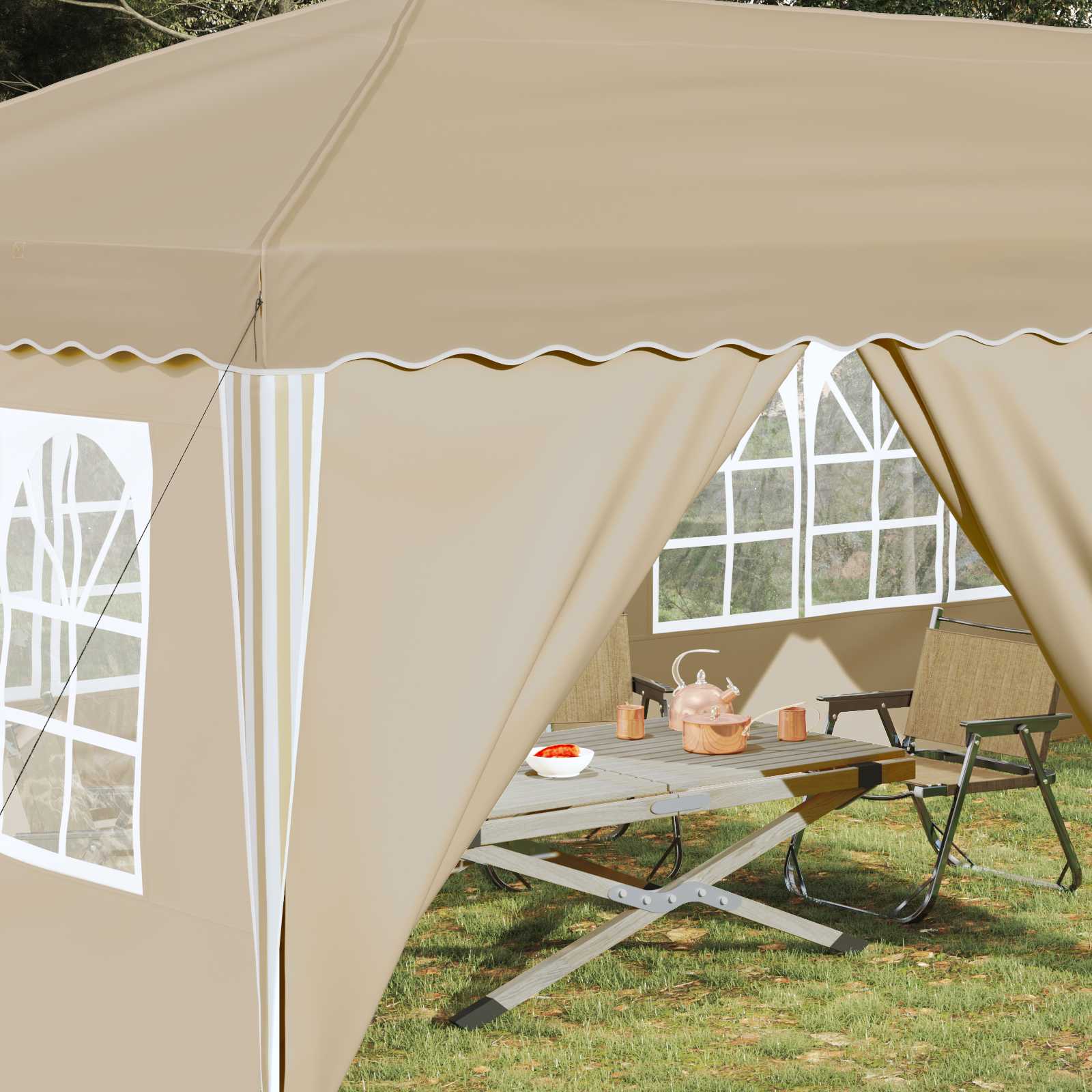 Pop-Up Partyzelt 575 X 288 X 245 Cm