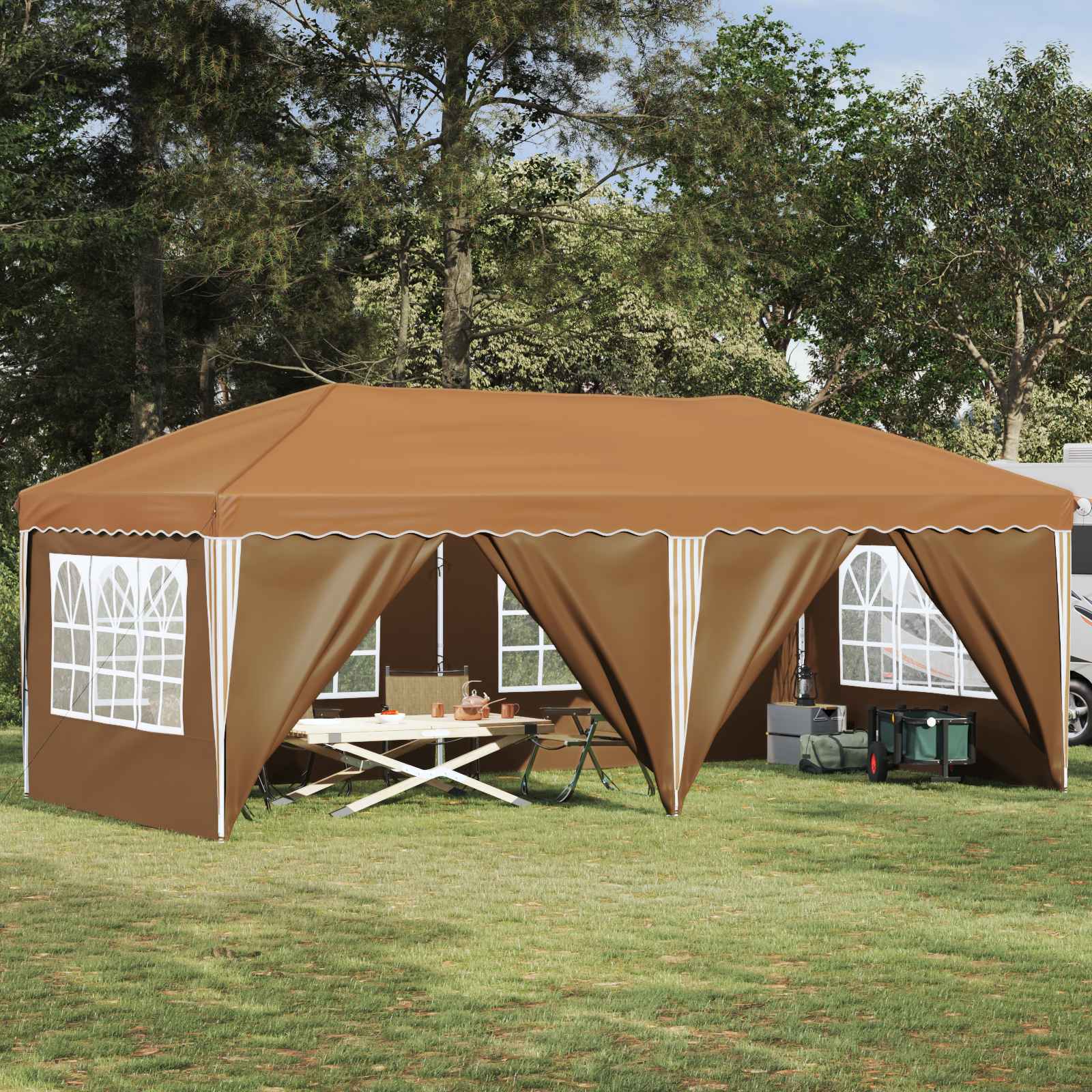 Pop-Up Partyzelt 575 X 288 X 245 Cm
