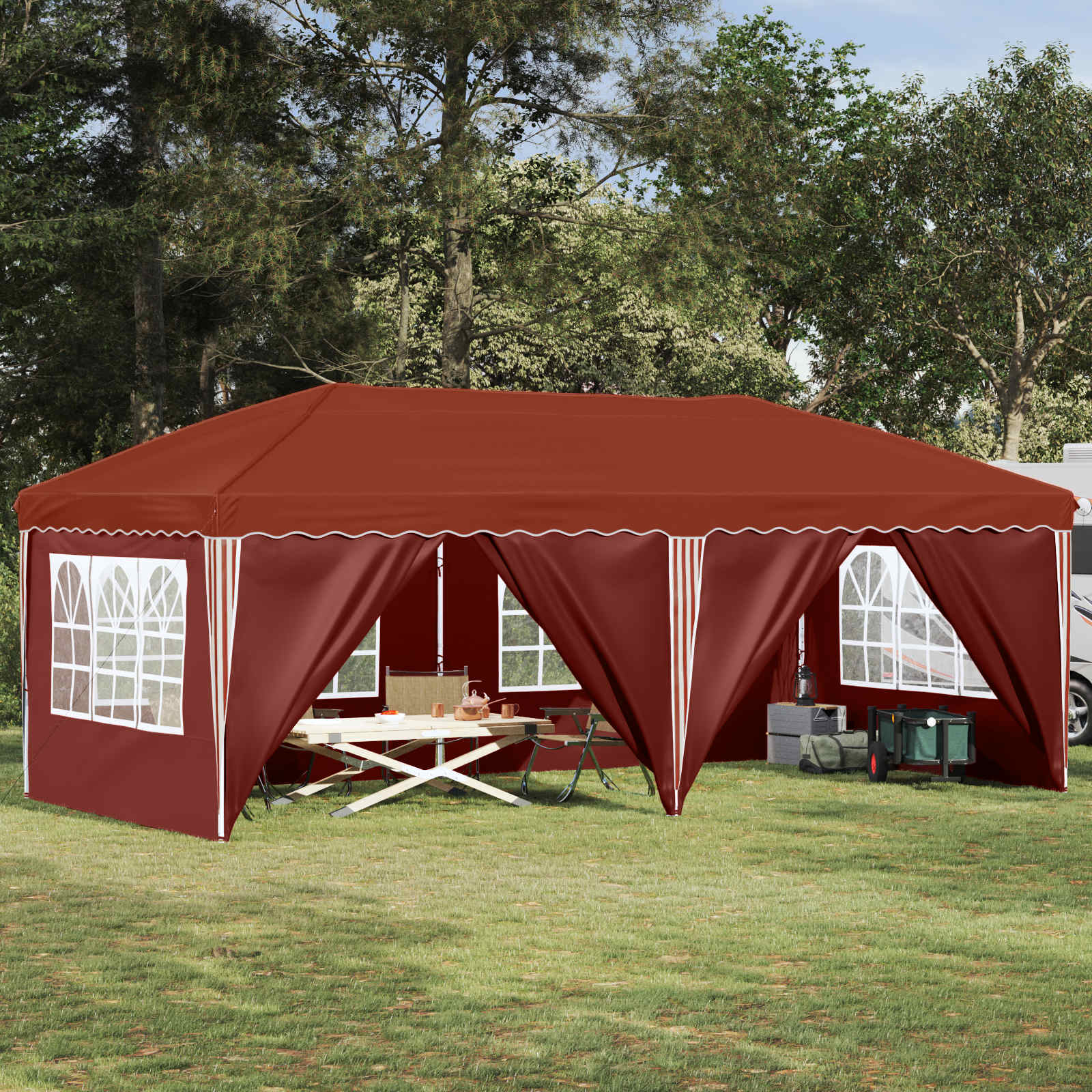 Pop-Up Partyzelt 575 X 288 X 245 Cm
