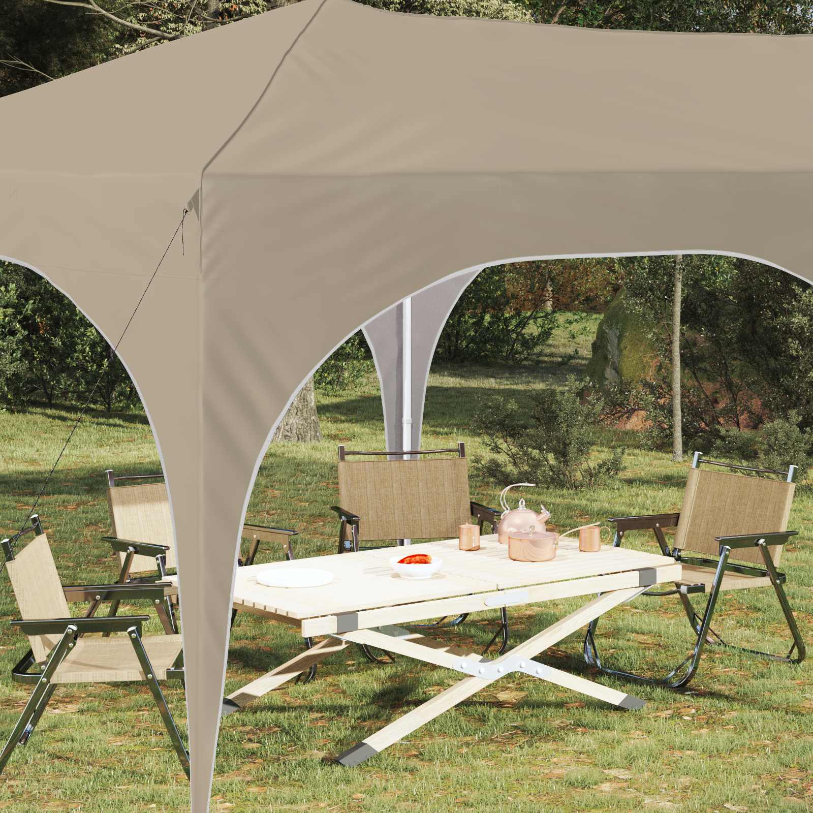 Pop-Up Partyzelt 575 X 288 X 245 Cm Oxford-Stoff