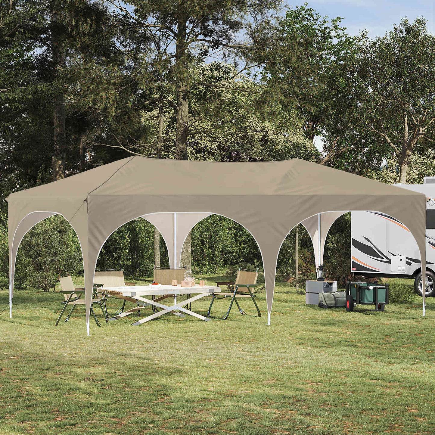 Pop-Up Partyzelt 575 X 288 X 245 Cm Oxford-Stoff