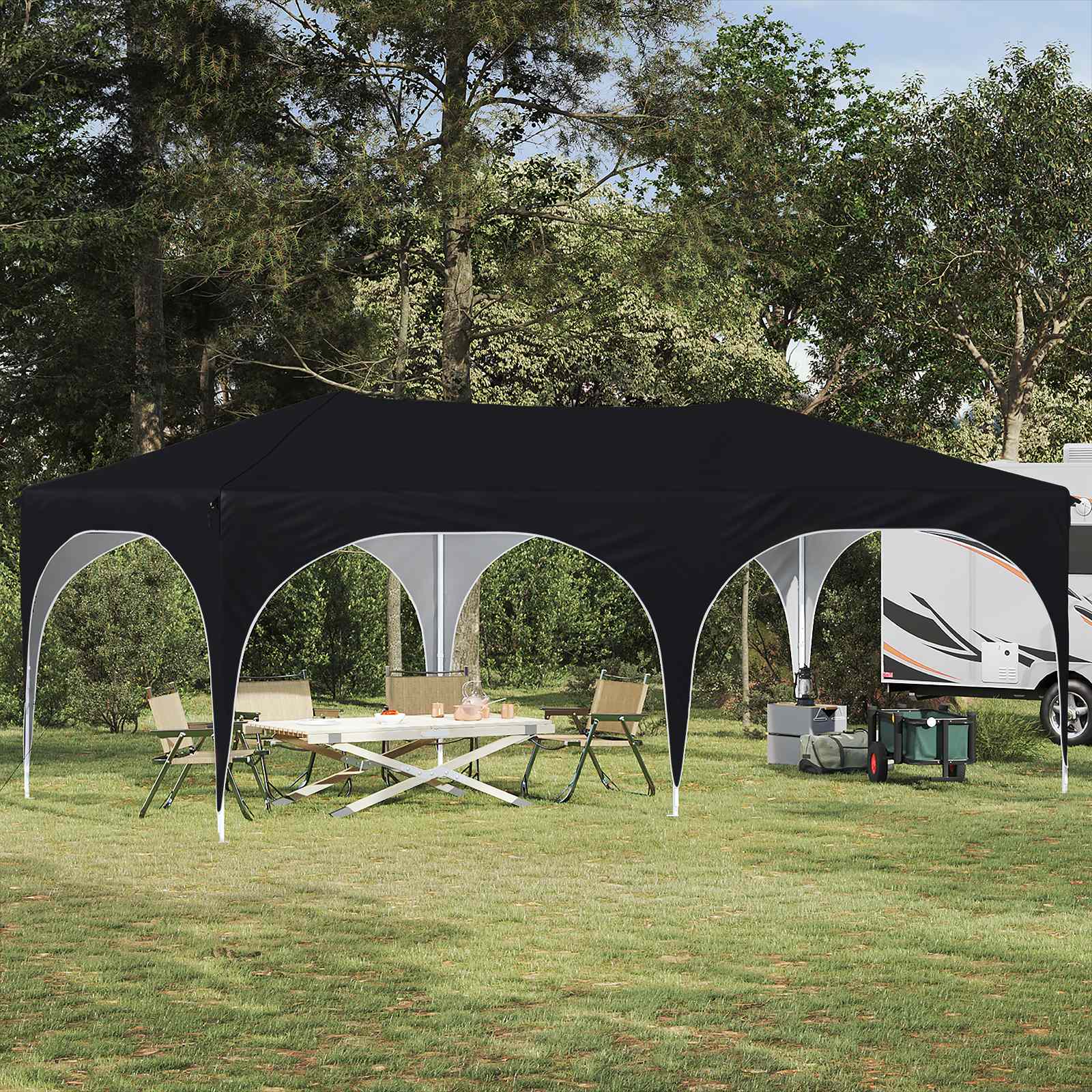 Pop-Up Partyzelt 575 X 288 X 245 Cm Oxford-Stoff