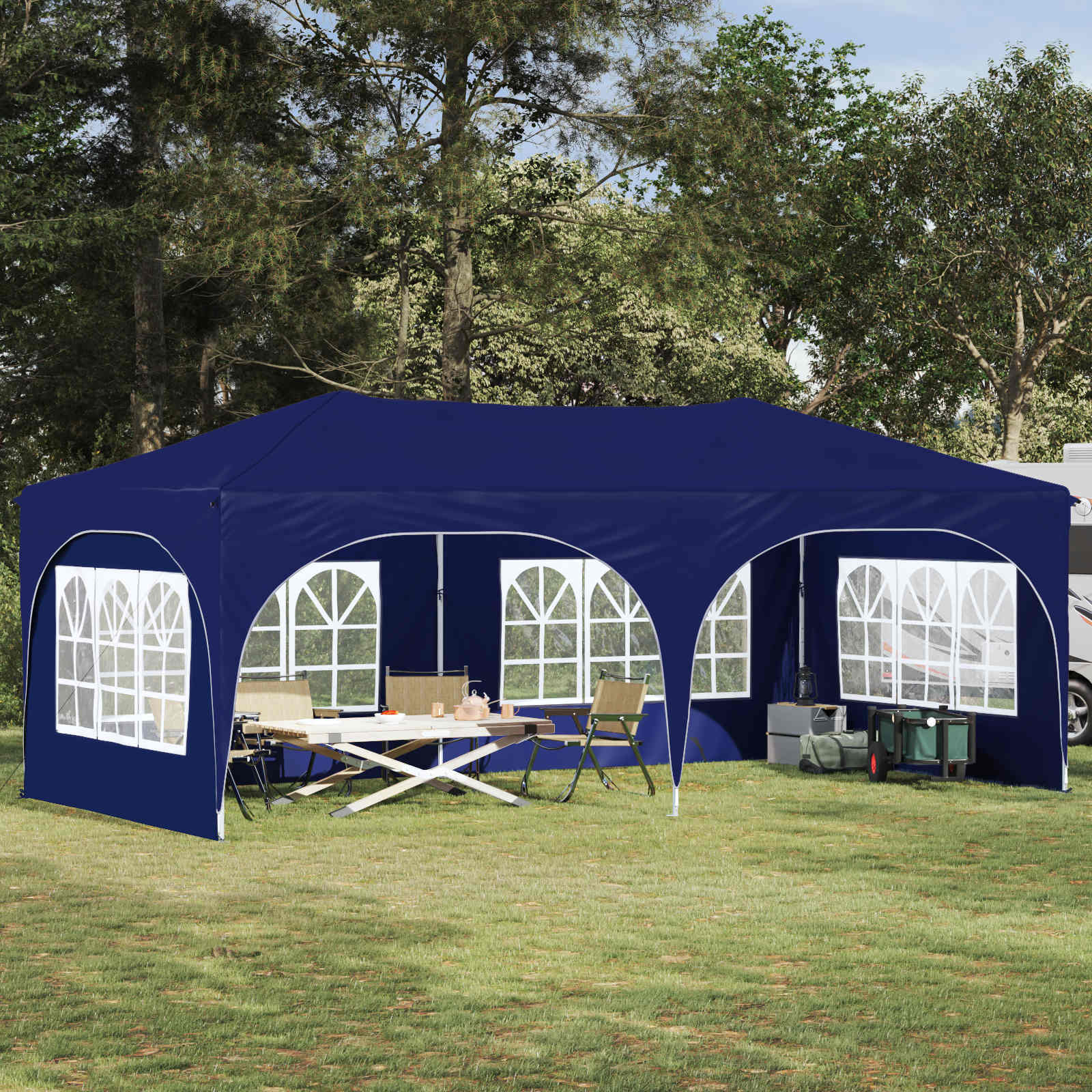 Pop-Up Partyzelt 575 X 288 X 245 Cm Oxford-Stoff