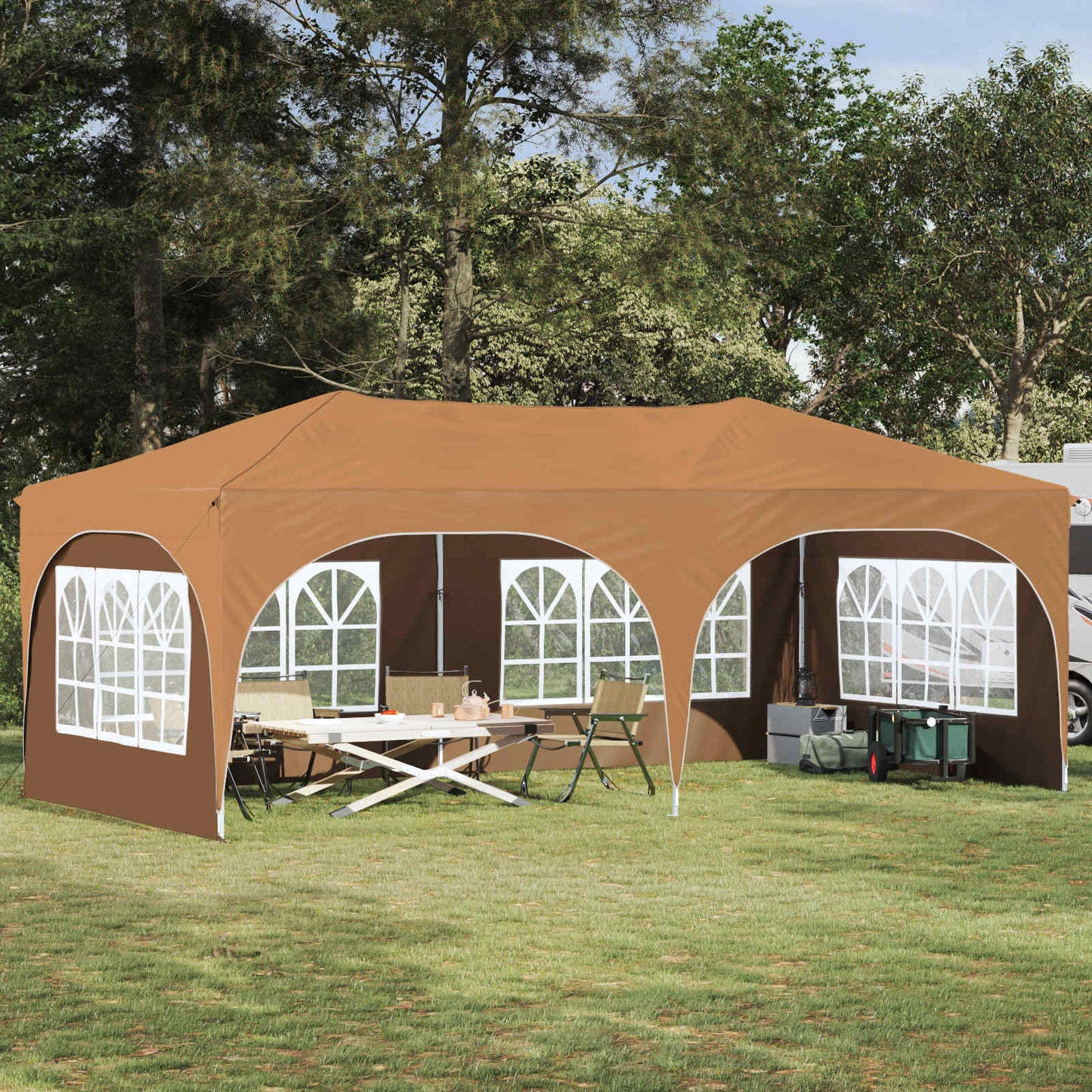 Pop-Up Partyzelt 575 X 288 X 245 Cm Oxford-Stoff