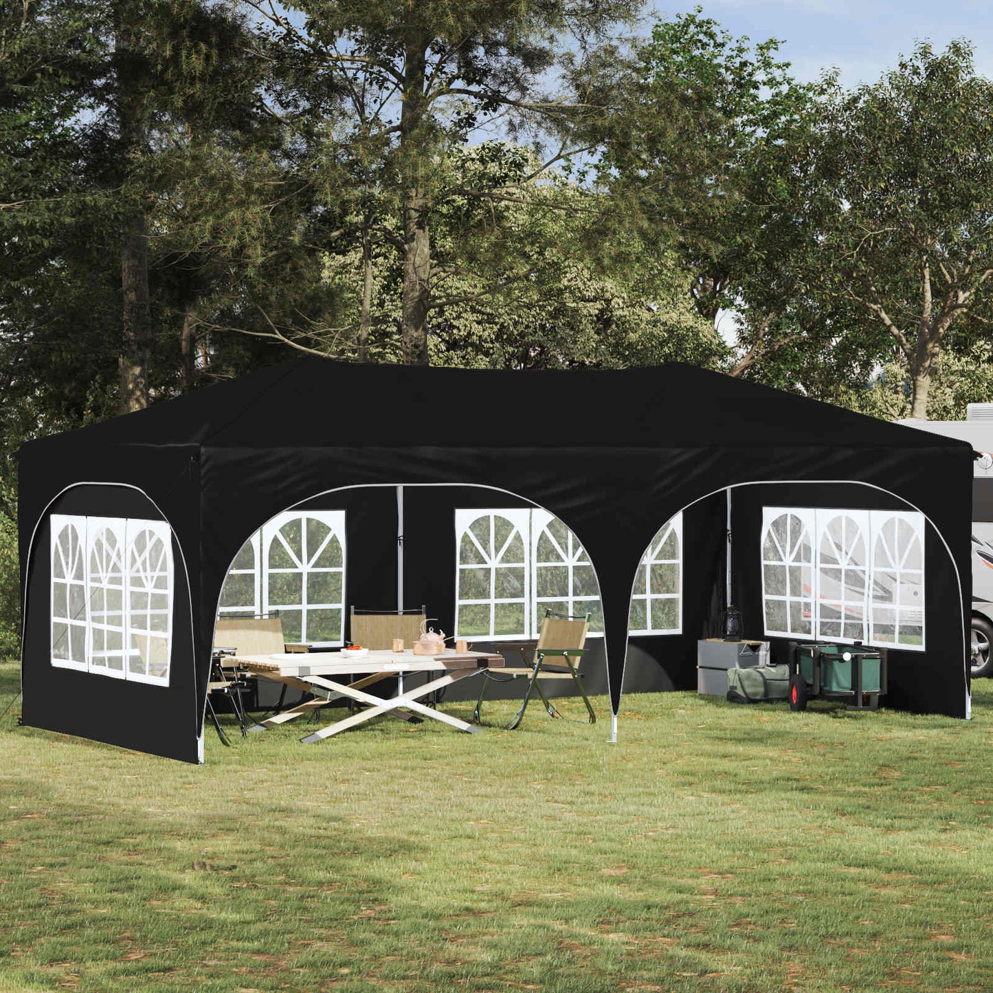 Pop-Up Partyzelt 575 X 288 X 245 Cm Oxford-Stoff