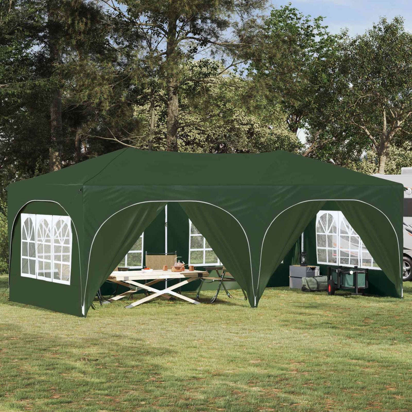 Pop-Up Partyzelt 575 X 288 X 245 Cm Oxford-Stoff