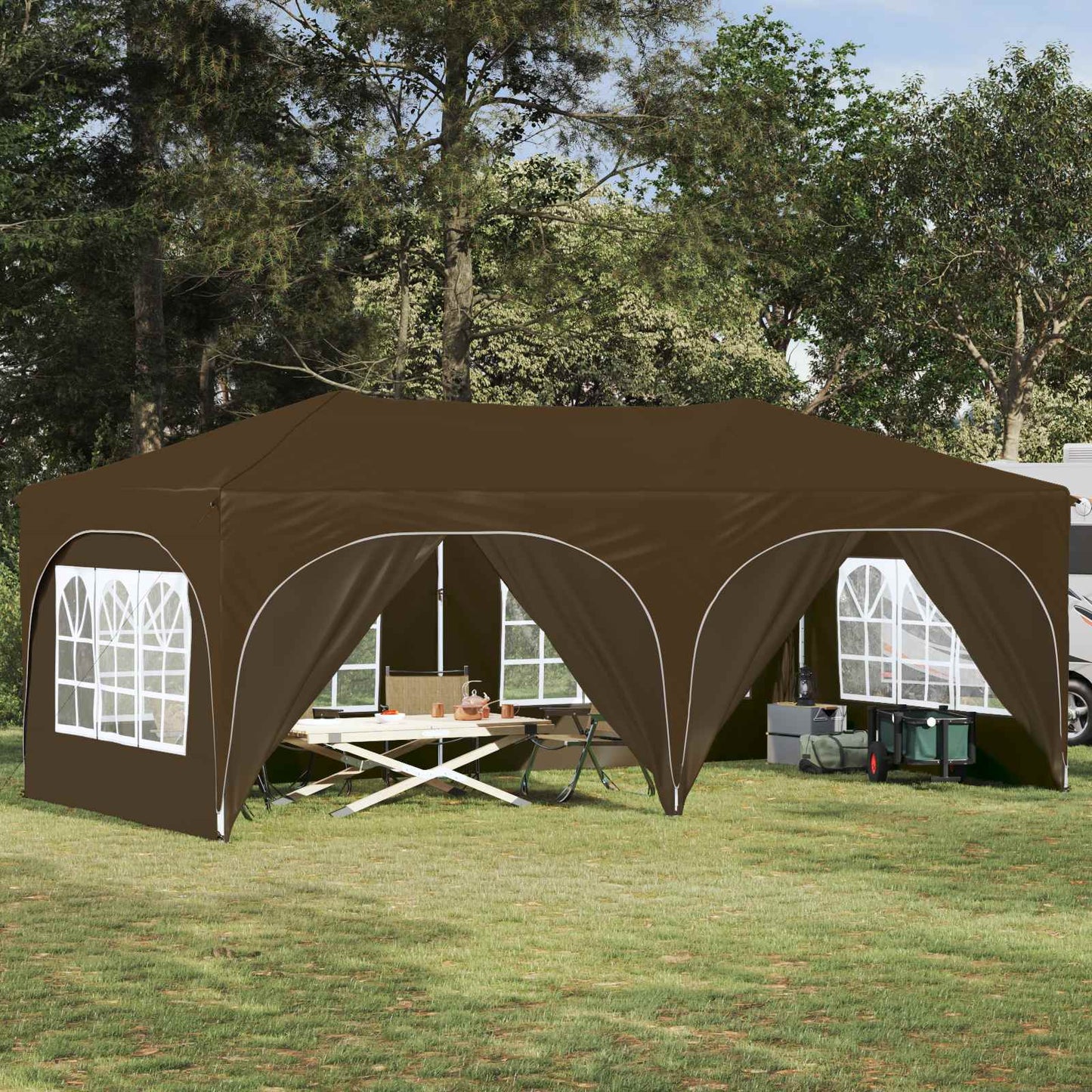 Pop-Up Partyzelt 575 X 288 X 245 Cm Oxford-Stoff
