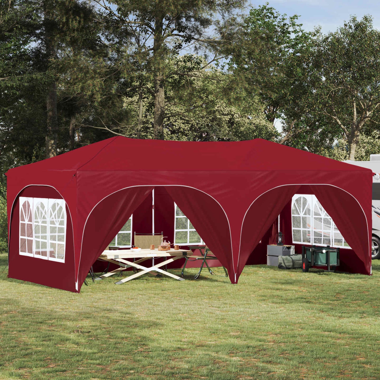 Pop-Up Partyzelt 575 X 288 X 245 Cm Oxford-Stoff