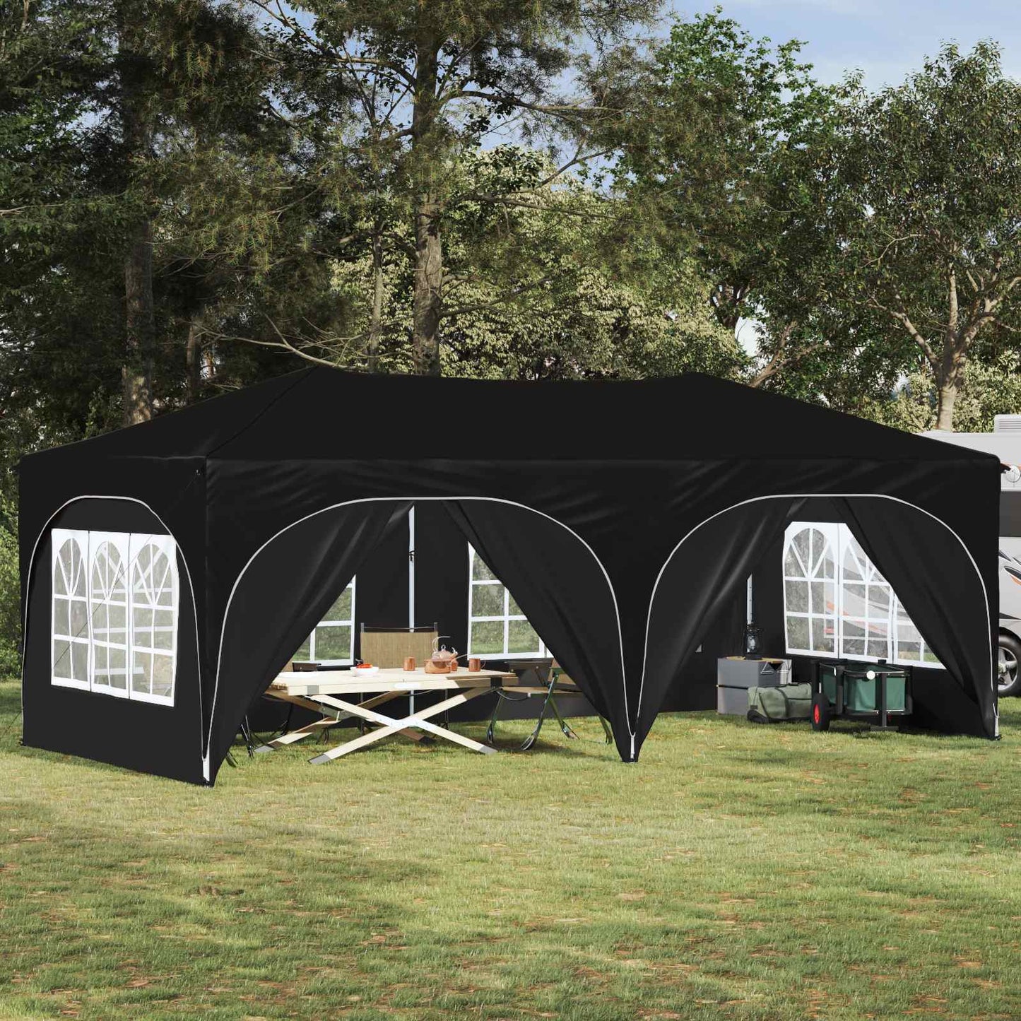 Pop-Up Partyzelt 575 X 288 X 245 Cm Oxford-Stoff