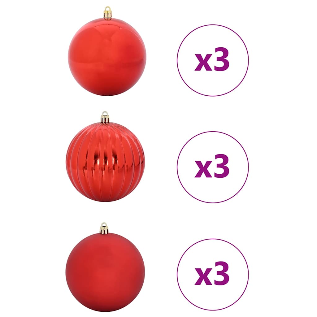 Weihnachtsbaumkugel Set Xl 9 Pcs Kunststoff