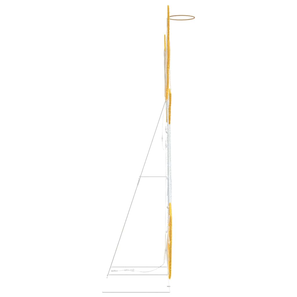 Beleuchteter Winkel Warmes Weiß 116 X 29 X 158,5 Cm Polyester