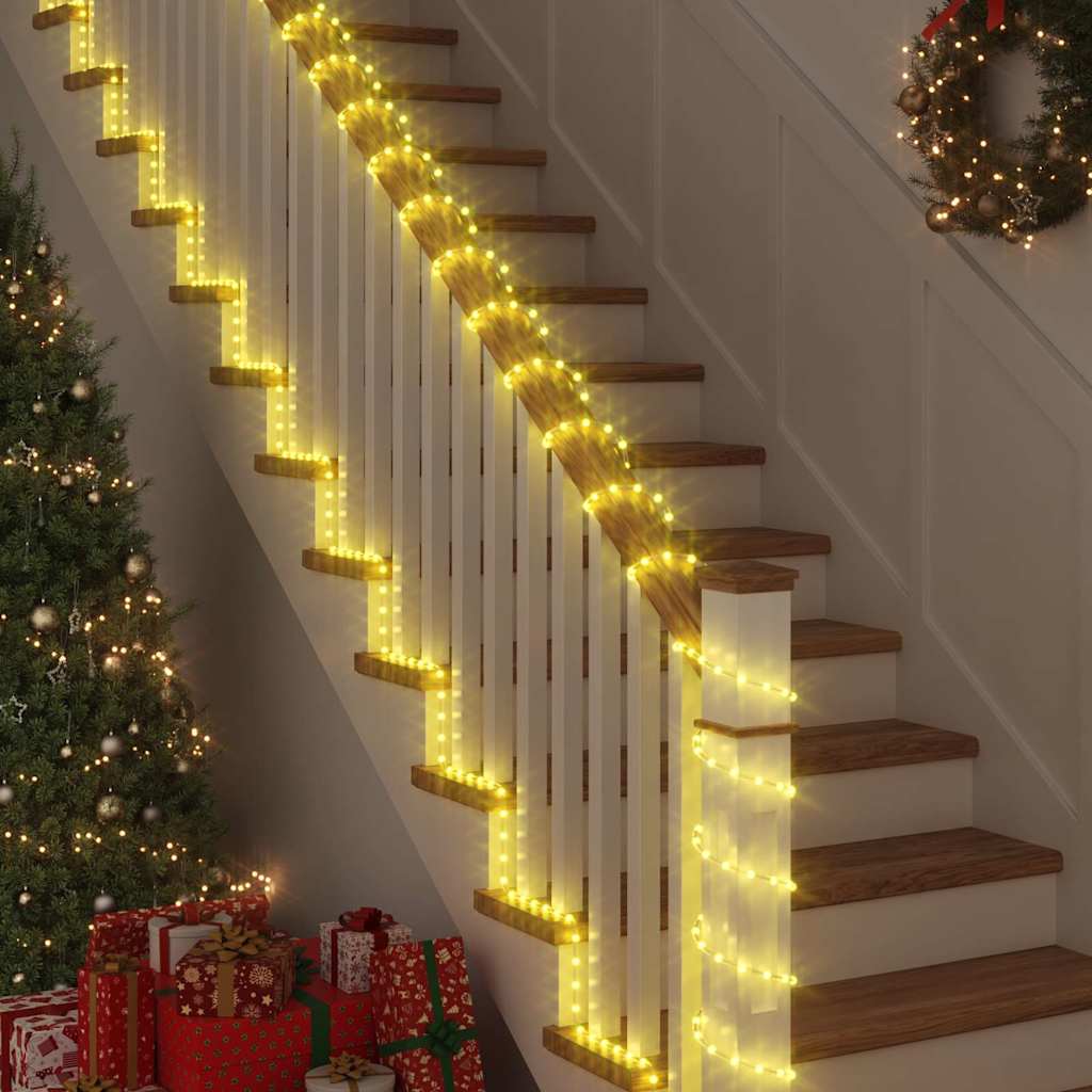 Lichtseil Mit 120 Leds Warmes Weiß Pvc