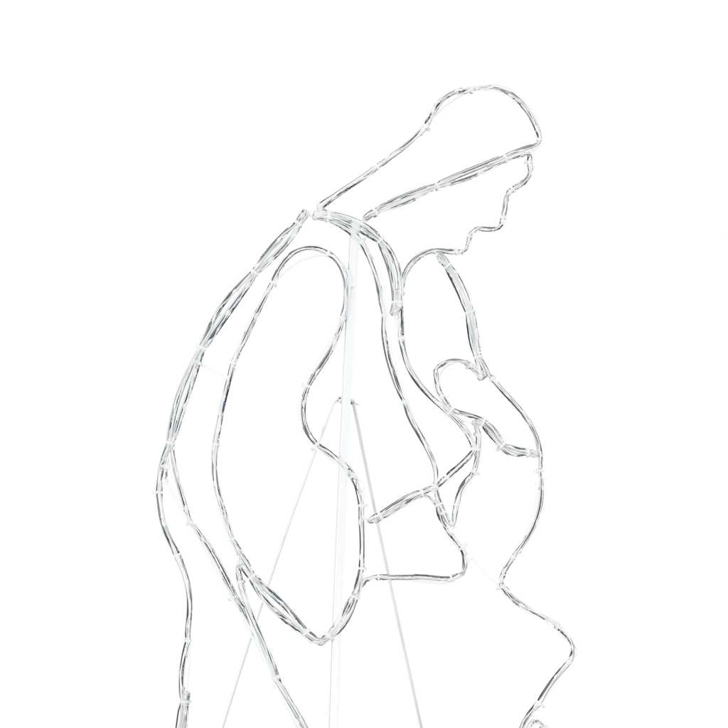 Beleuchtete Krippenszene Mehrfarbig 112 X 71,5 Cm Pvc