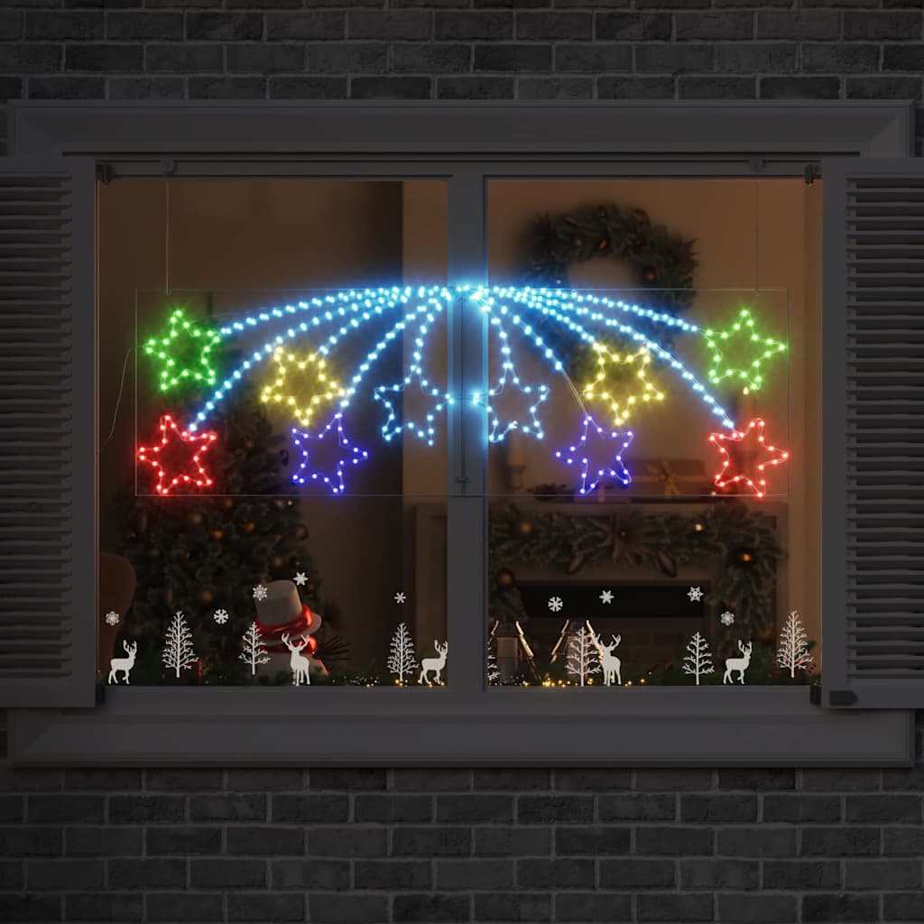 Weihnachtsstern Mit 432 Leds Mehrfarbig 182 X 58 Cm Pvc