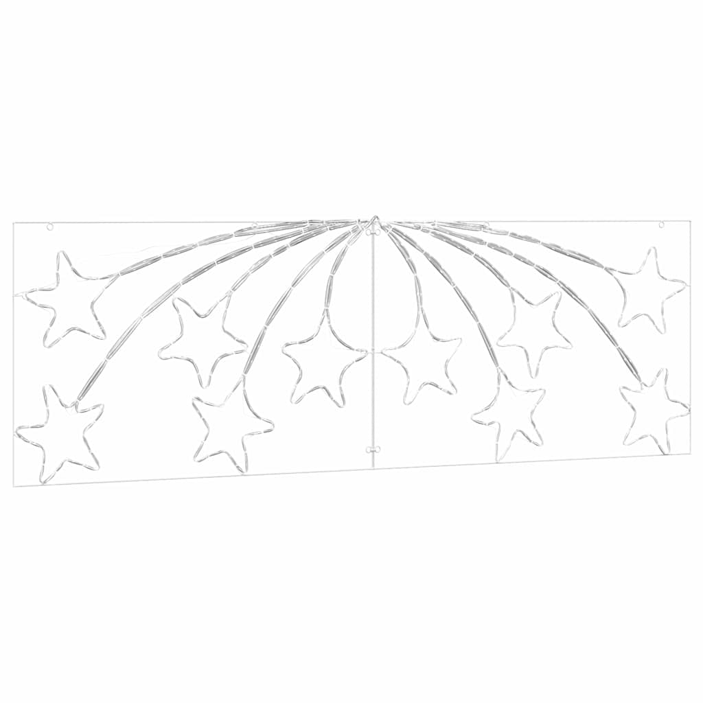 Weihnachtsstern Mit 432 Leds Mehrfarbig 182 X 58 Cm Pvc