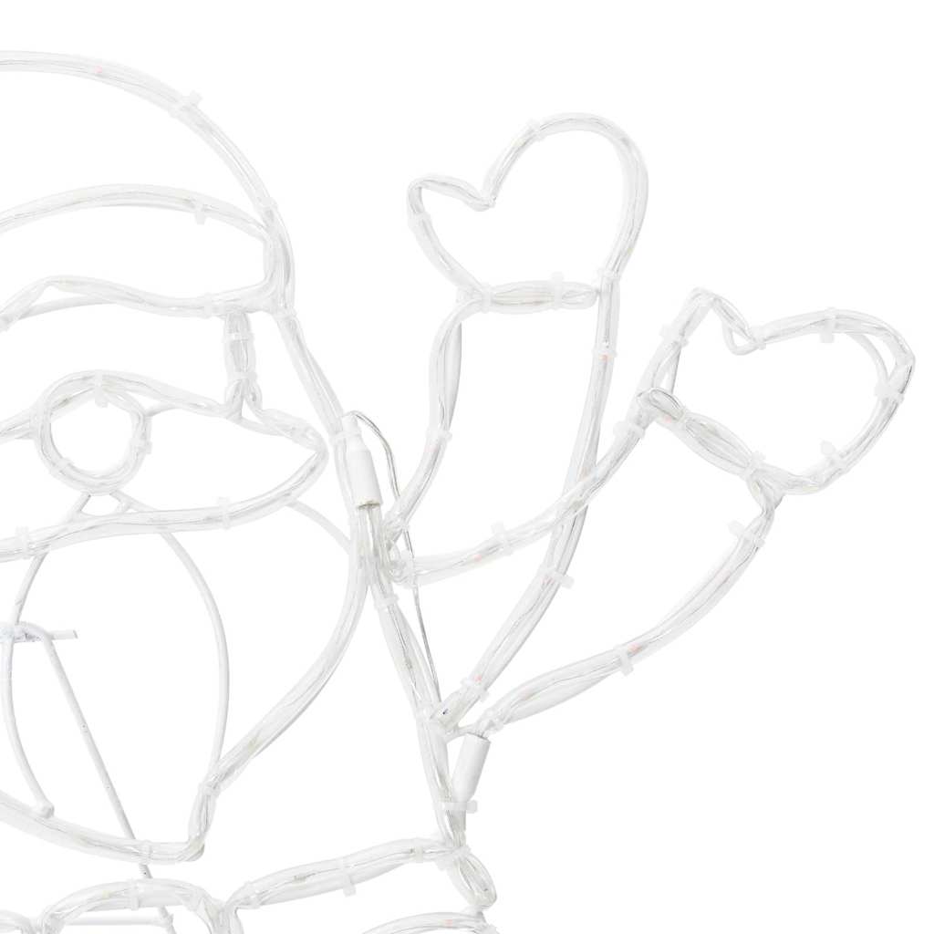 Santa Claus Licht Mehrfarbig 58,5 X 60 X 1,3 Cm Eisen