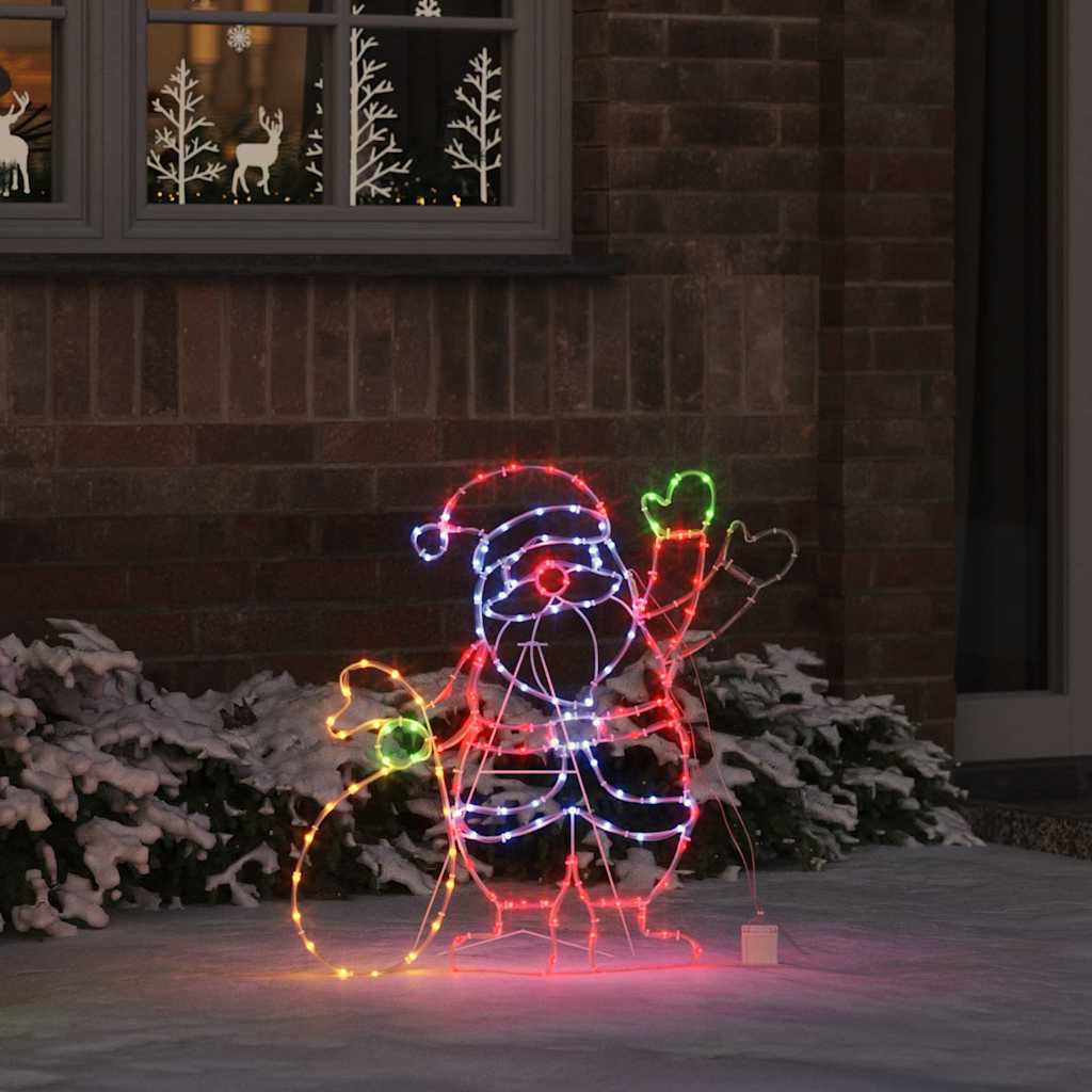 Santa Claus Licht Mehrfarbig 58,5 X 60 X 1,3 Cm Eisen