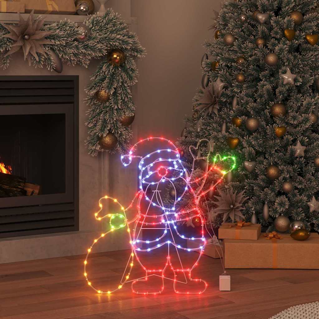 Santa Claus Licht Mehrfarbig 58,5 X 60 X 1,3 Cm Eisen