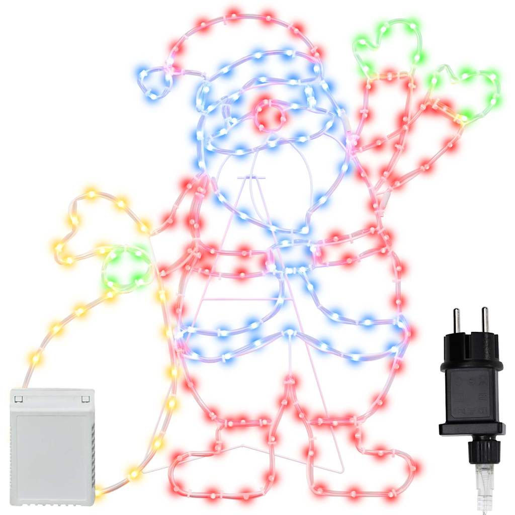 Santa Claus Licht Mehrfarbig 58,5 X 60 X 1,3 Cm Eisen