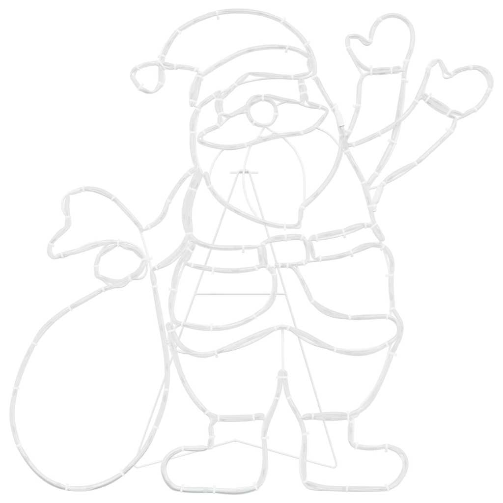 Santa Claus Licht Mehrfarbig 58,5 X 60 X 1,3 Cm Eisen