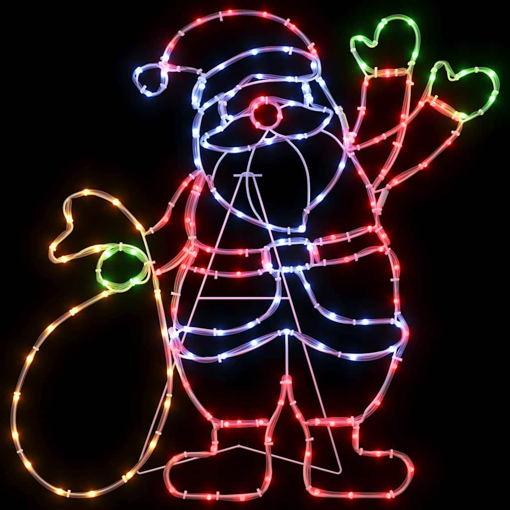 Santa Claus Licht Mehrfarbig 58,5 X 60 X 1,3 Cm Eisen
