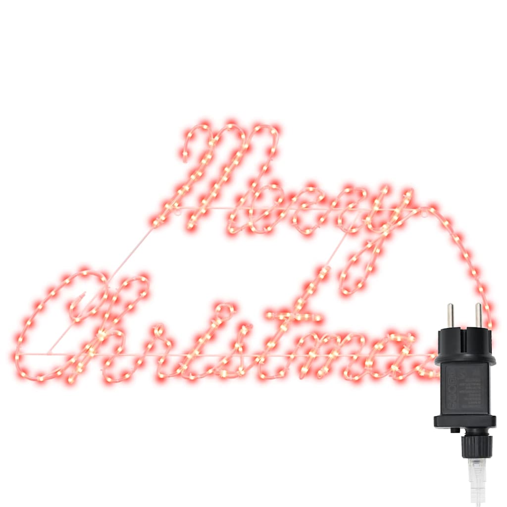 Weihnachtsschild Mit 216 Leds Rot 99 X 55 X 13 Cm Eisen