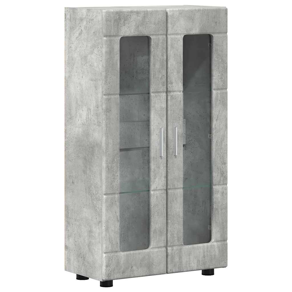 Tv-Schrankset Mit Regal Florin 3 Pcs Beton Grau Holzwerkstoff Betongrau