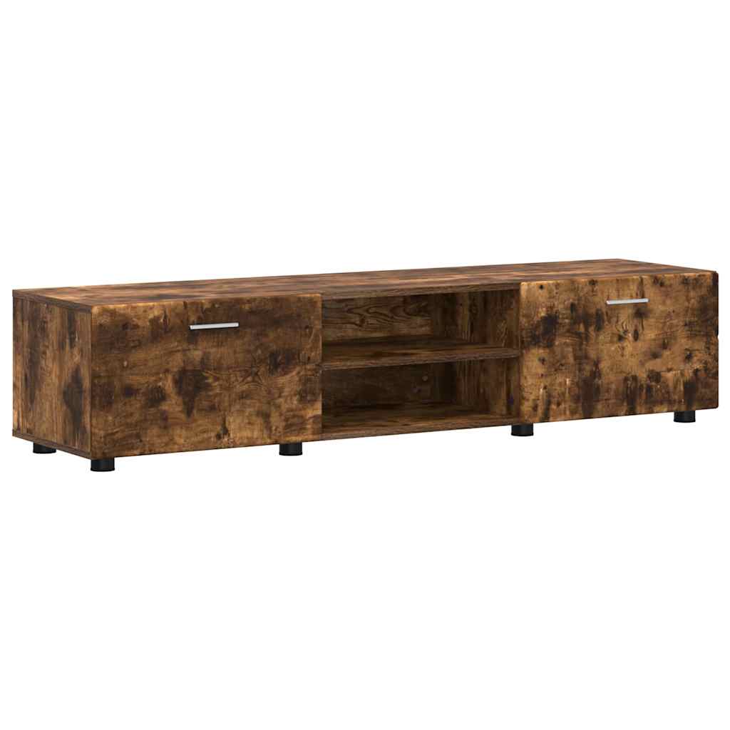 Tv-Schrankset Florin 3 Pcs Geräucherte Eiche Holzwerkstoff Räuchereiche