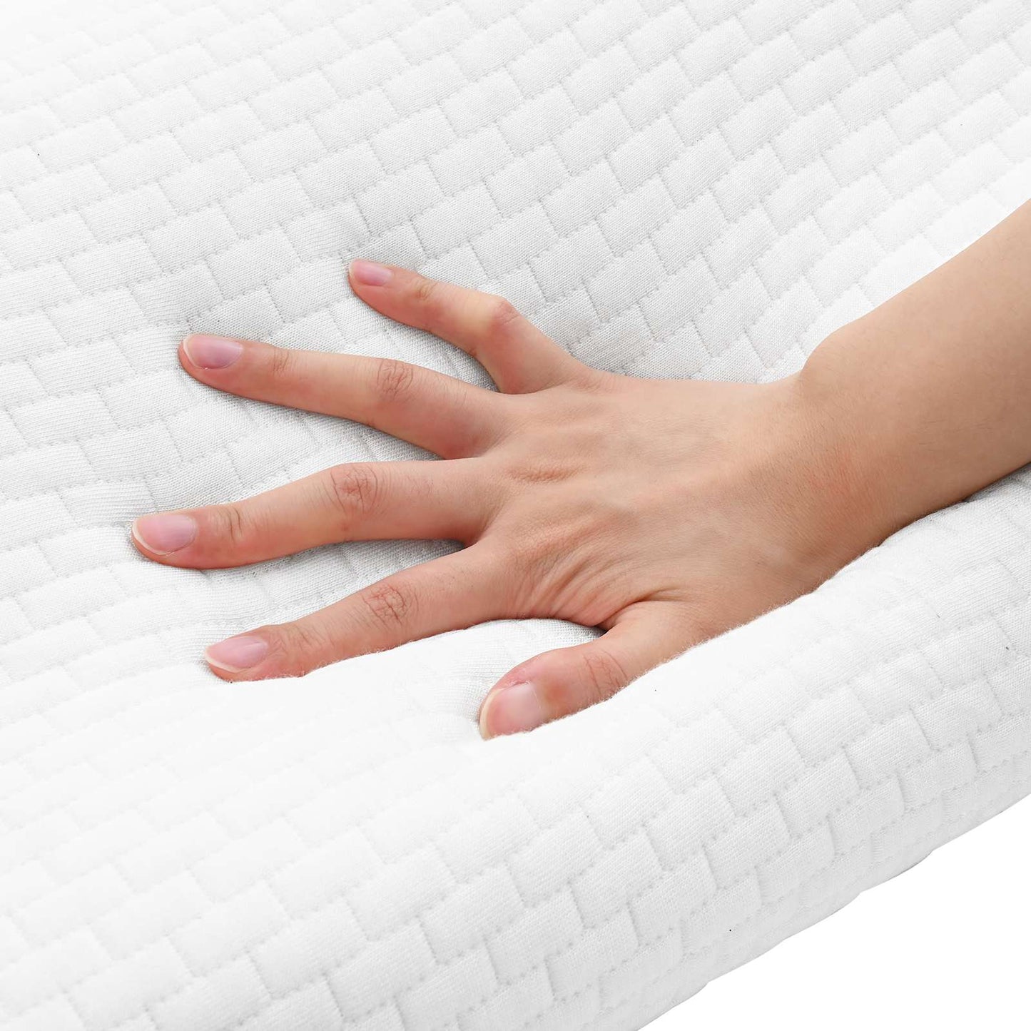 Schlafkissen Uni Weiß 60 X 37 X 12,5 Cm Viscoschaum