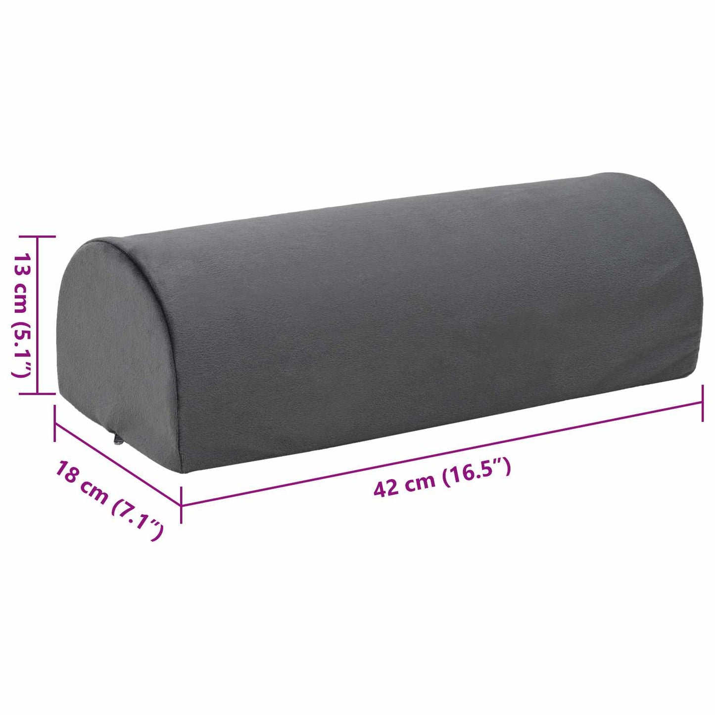 Fußstützenkissen Uni 42 X 18 X 13 Cm Pu-Schaum