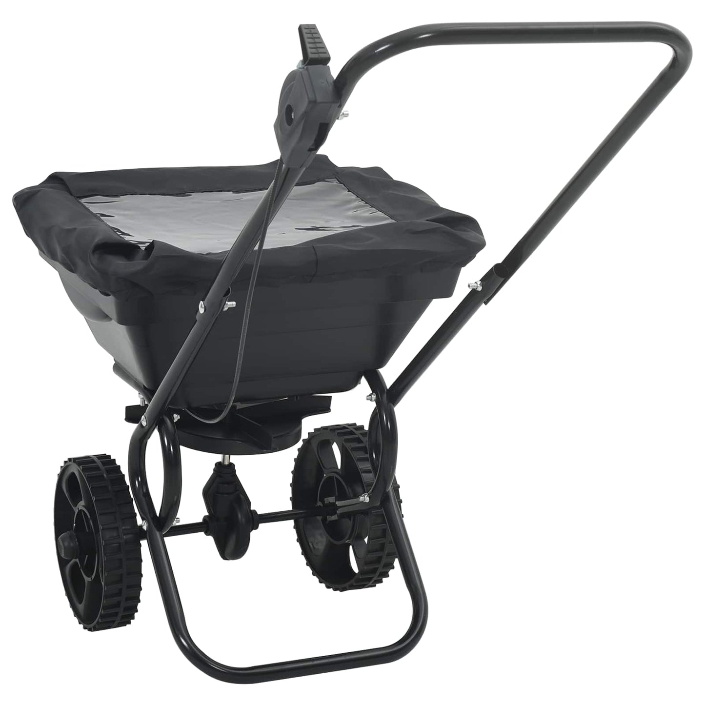 Streuer Schwarz 82 X 46 X 75 Cm Pvc Und Stahl