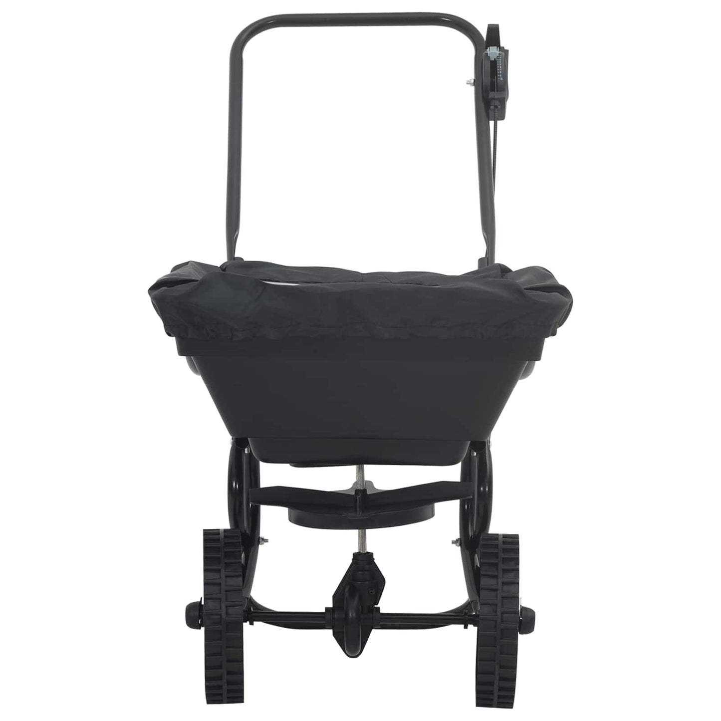 Streuer Schwarz 82 X 46 X 75 Cm Pvc Und Stahl