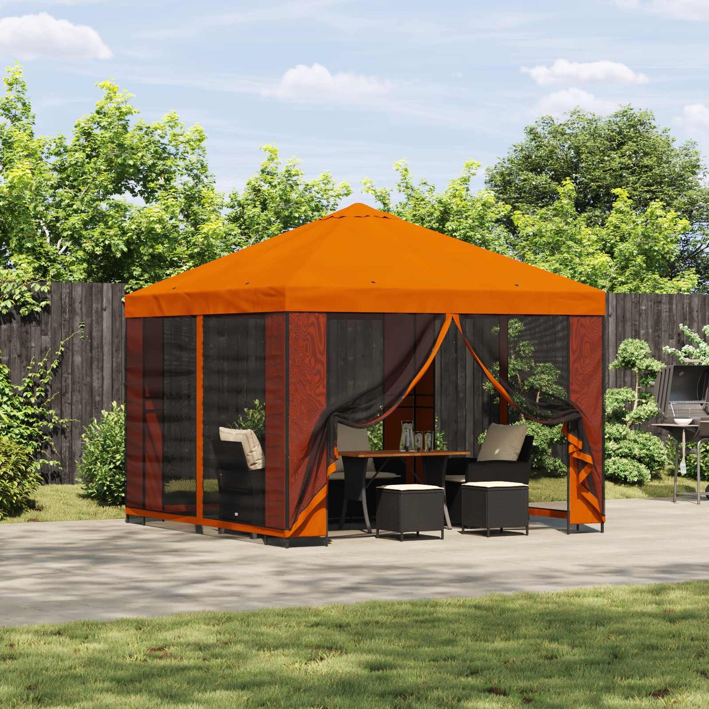 Garten Pavillon Mit Seitenwänden 3 X 3 M