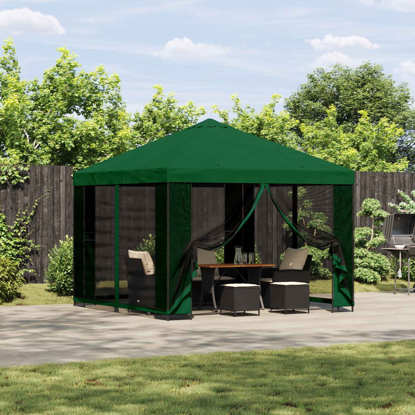 Garten Pavillon Mit Seitenwänden 3 X 3 M