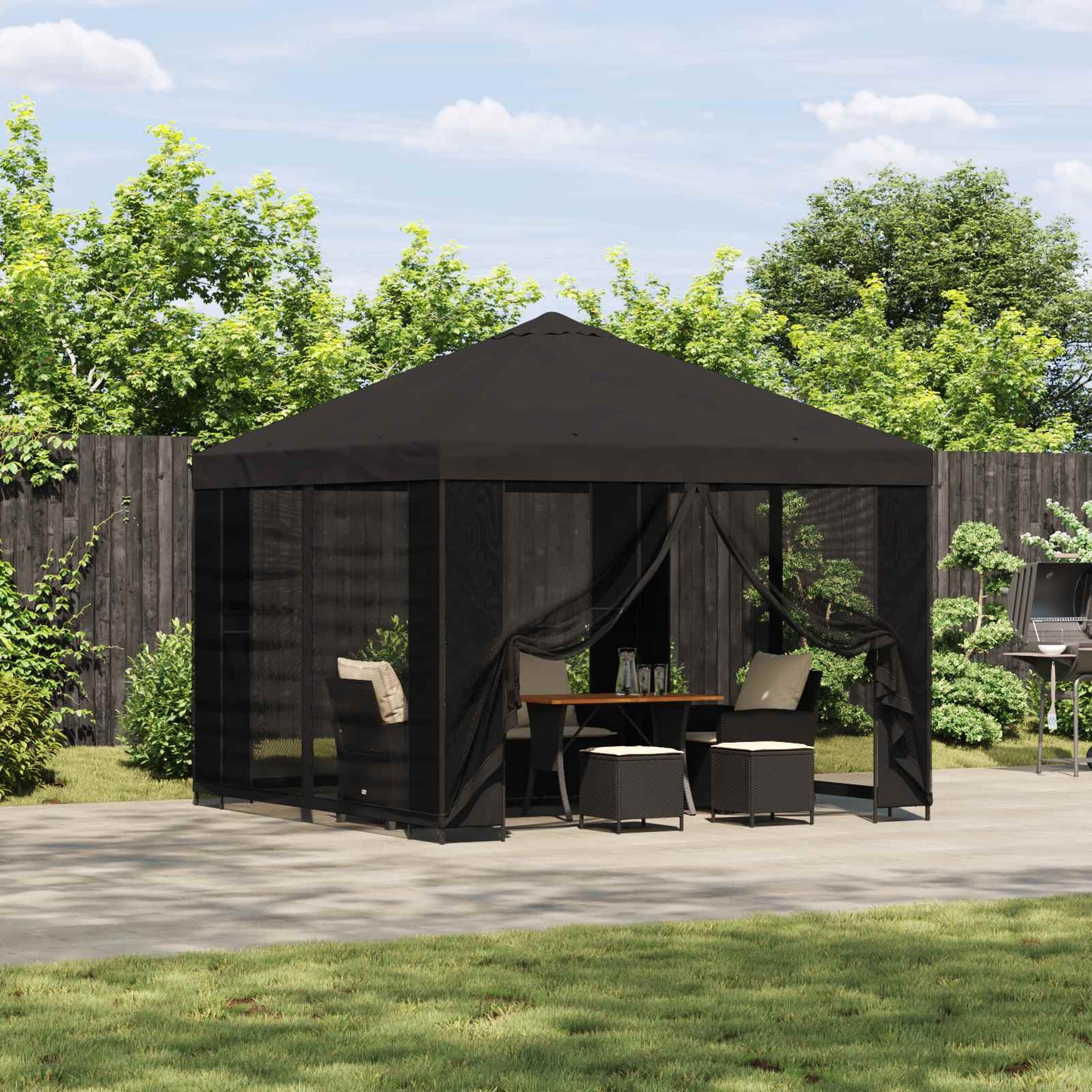Pavillon 3 X 3 M Polyester Und Stahl 190 Gsm